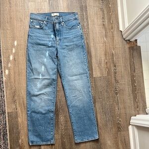 Madewell perfect vintage straight crop jeans